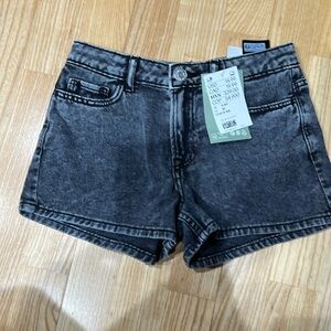 H&M Black denim shorts